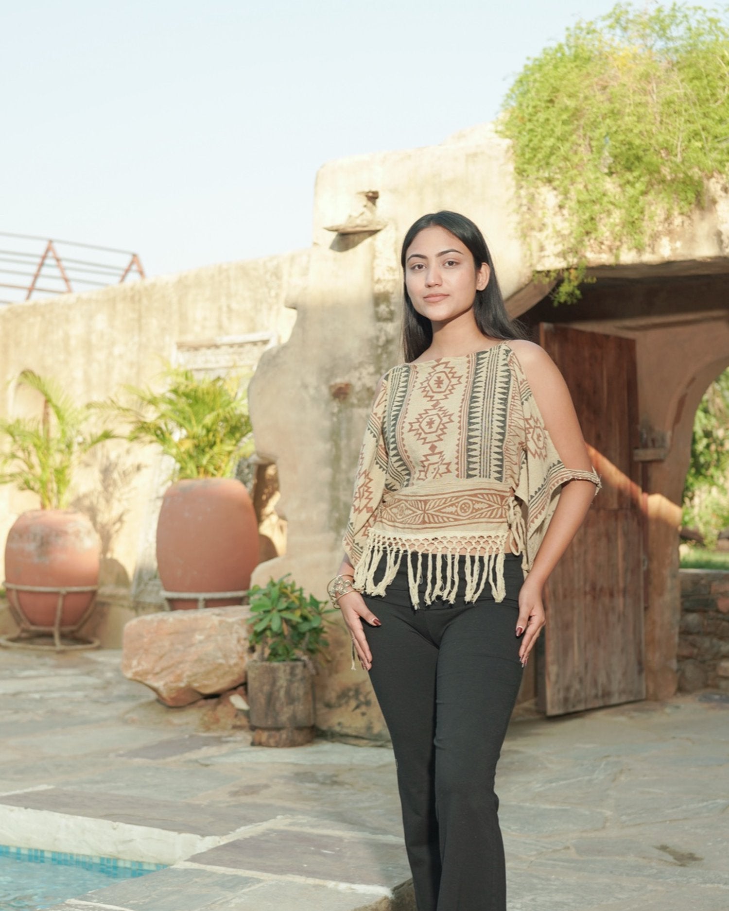 Earth Song Tassel Top
