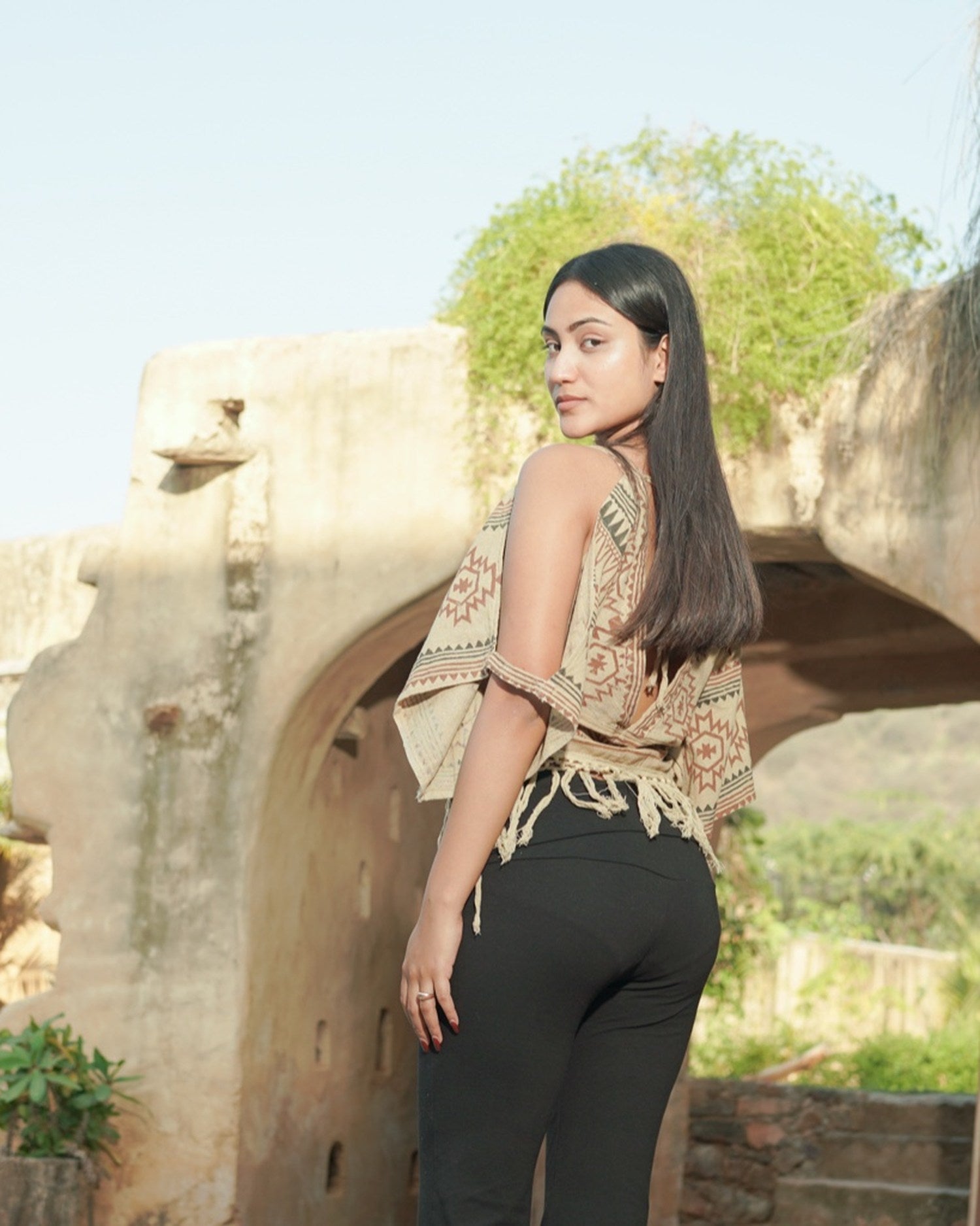 Earth Song Tassel Top