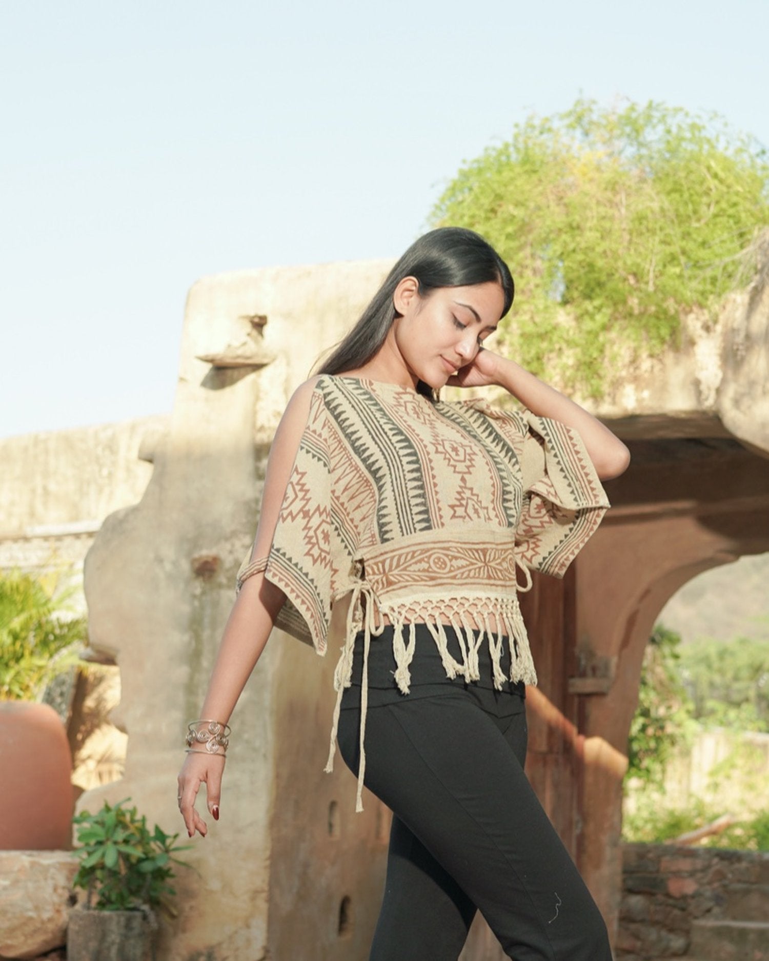 Earth Song Tassel Top