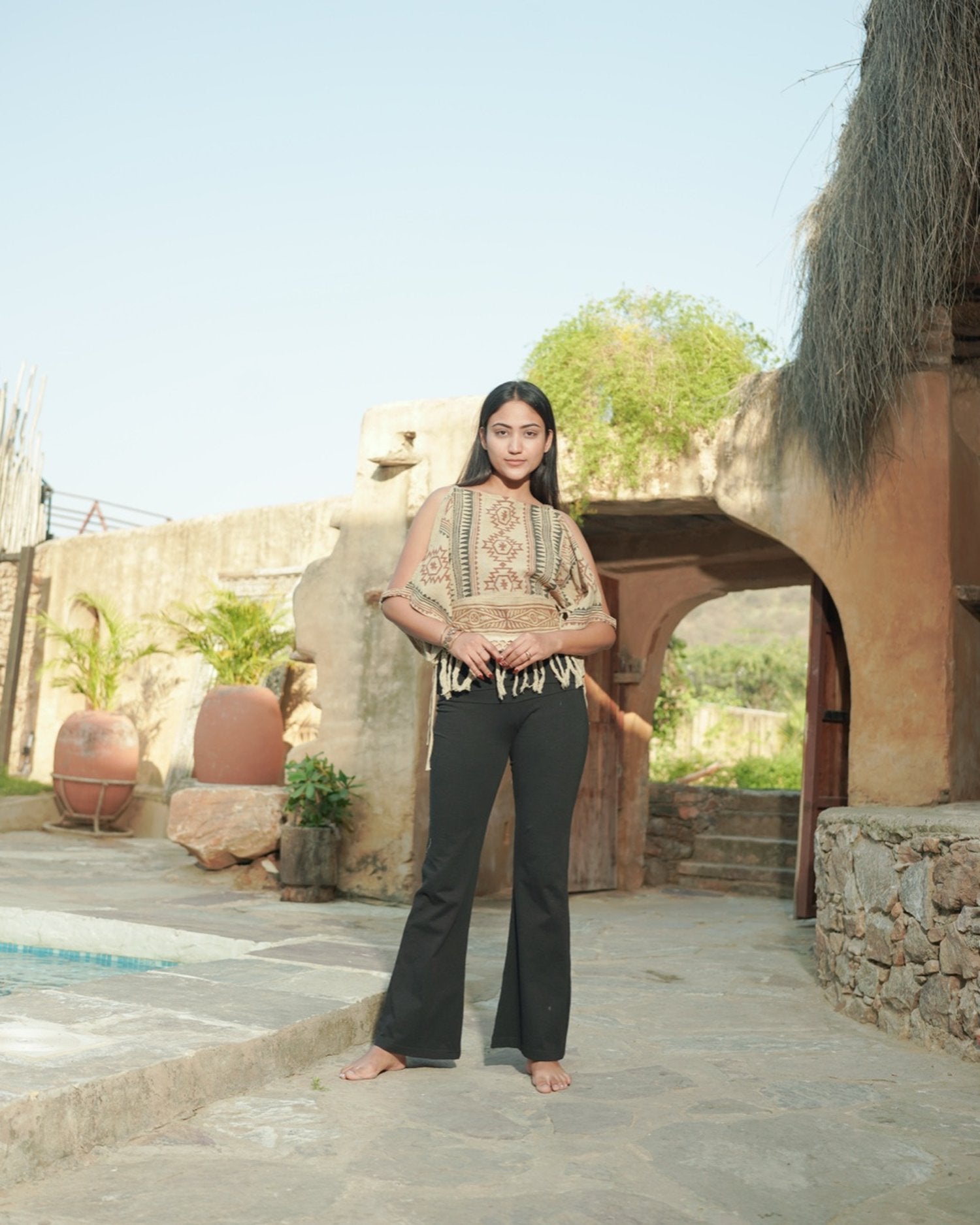 Earth Song Tassel Top