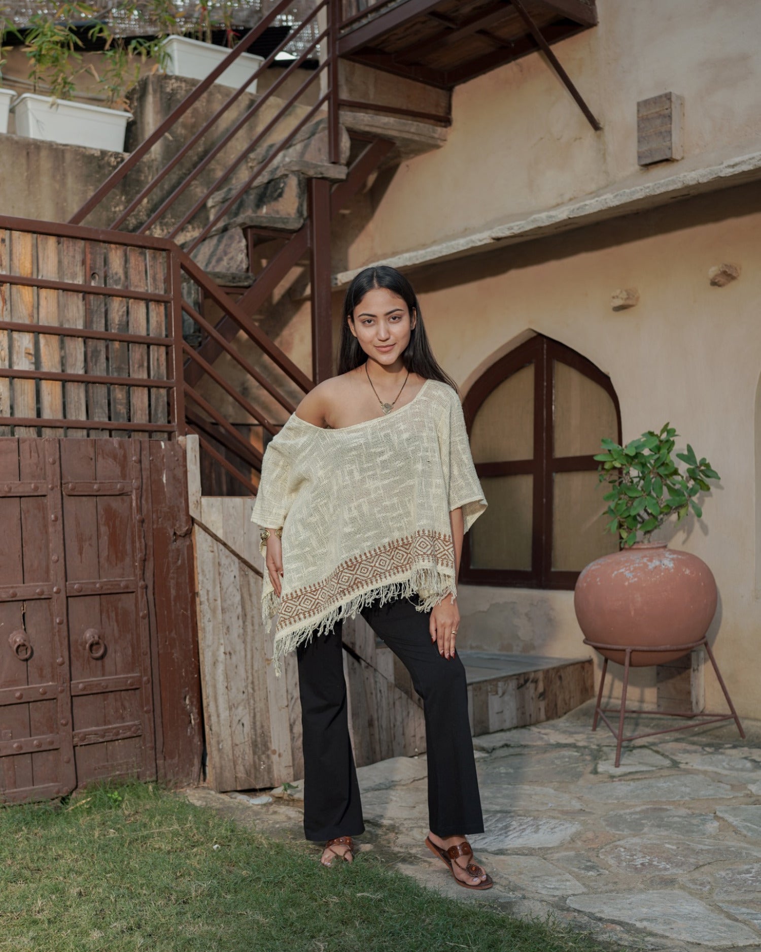 Nomad Fringe Poncho