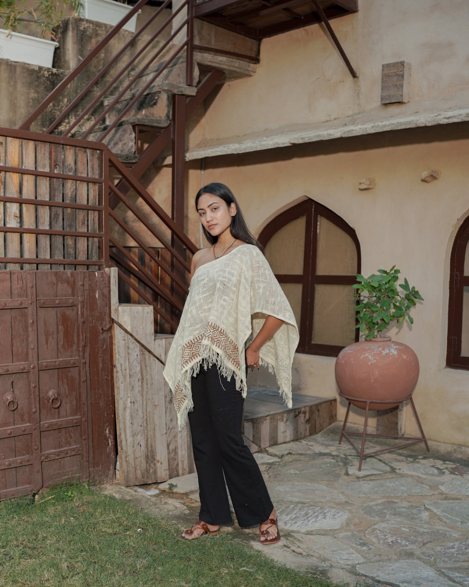 Nomad Fringe Poncho