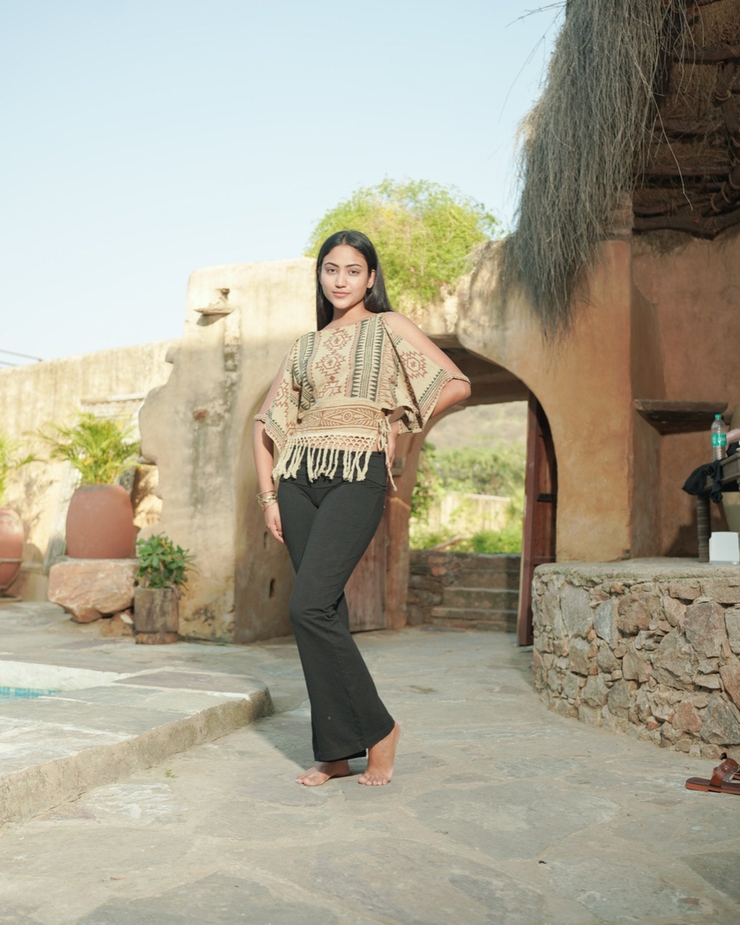 Earth Song Tassel Top
