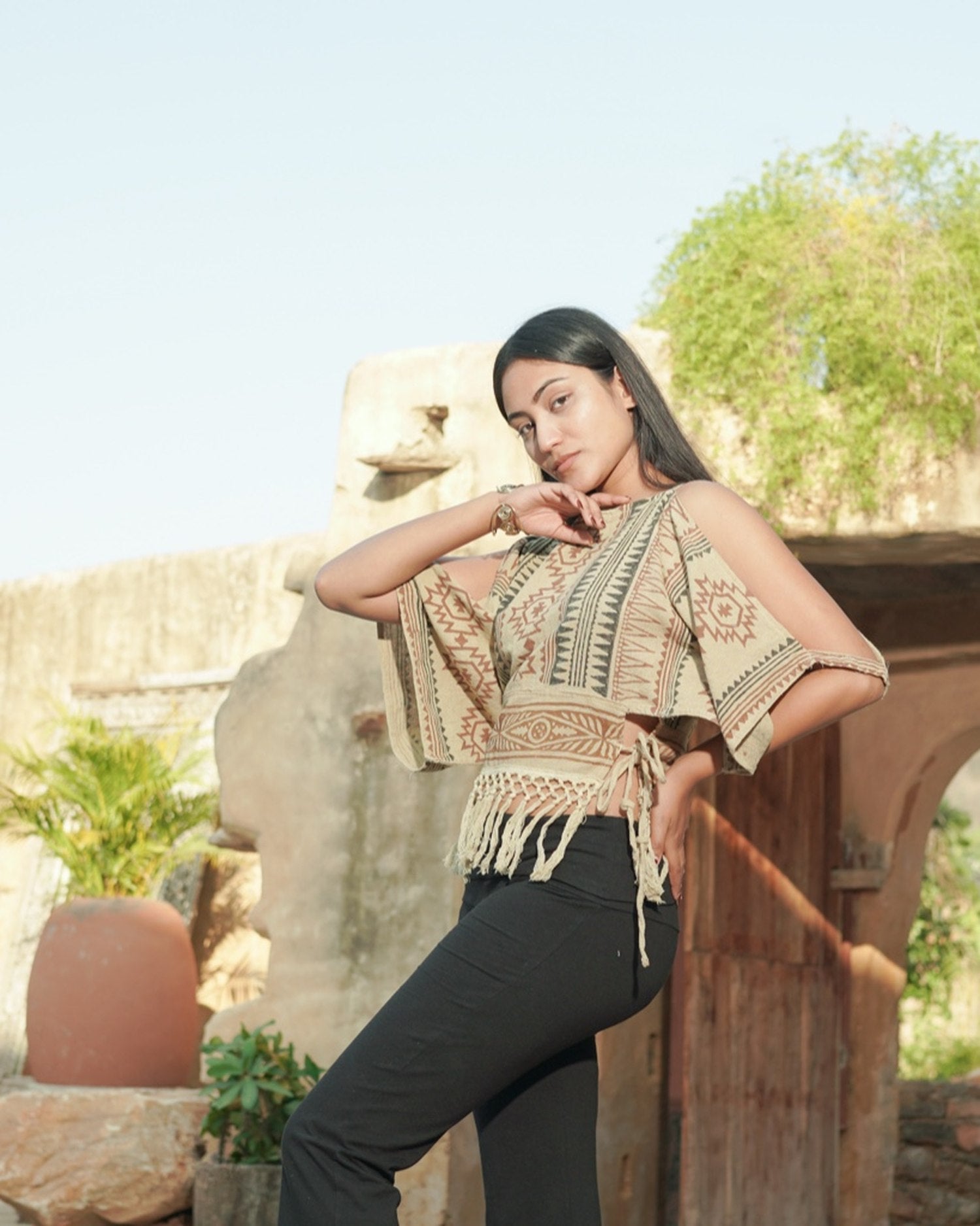 Earth Song Tassel Top