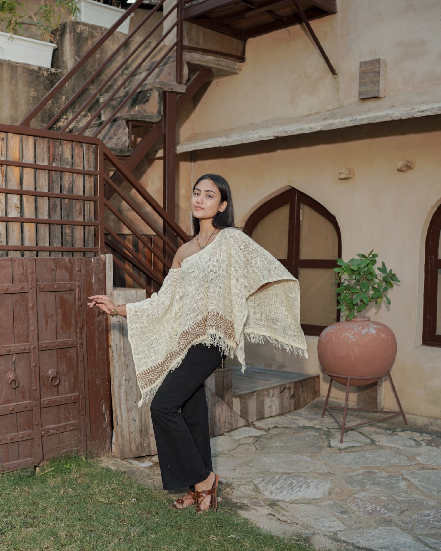 Nomad Fringe Poncho