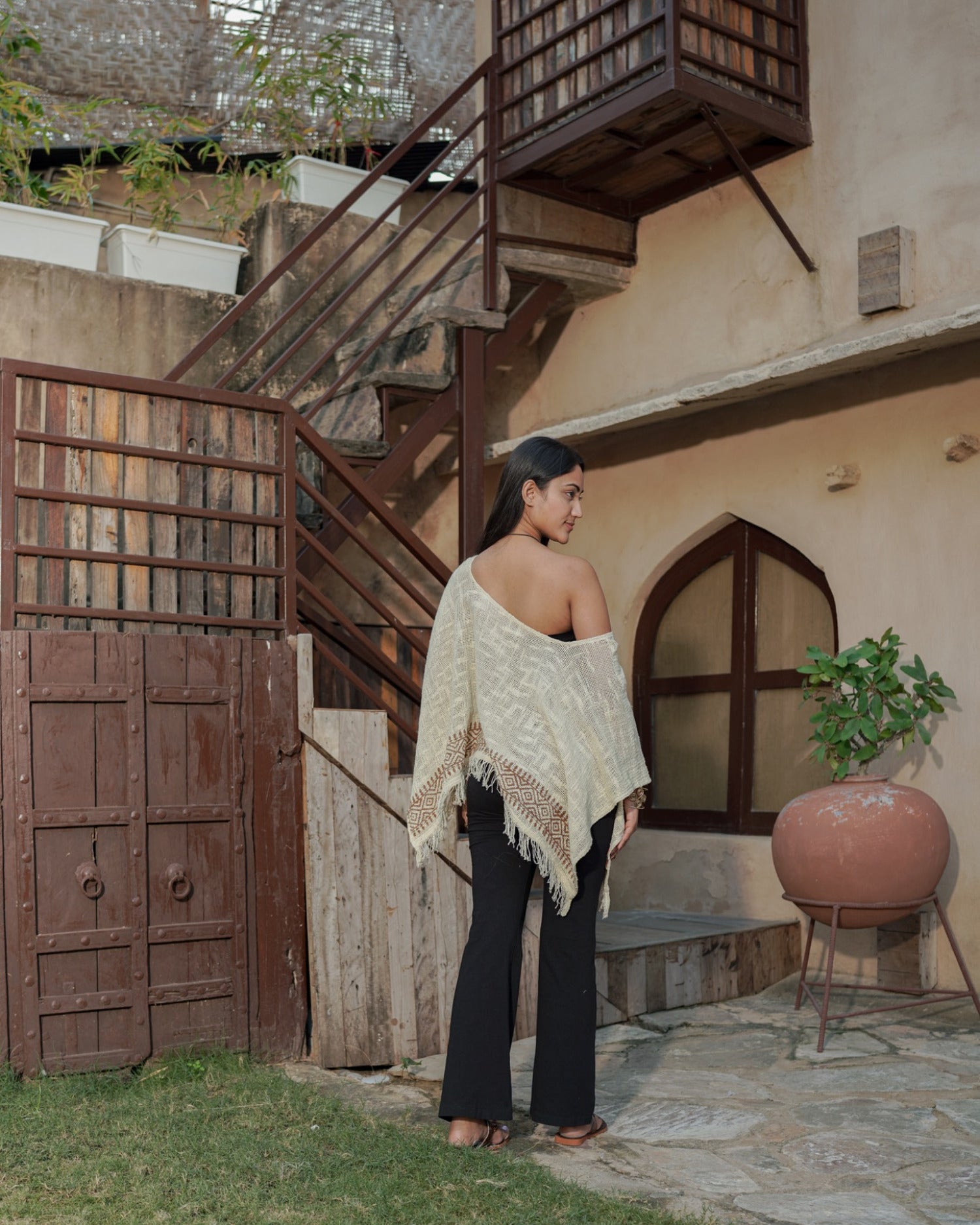 Nomad Fringe Poncho