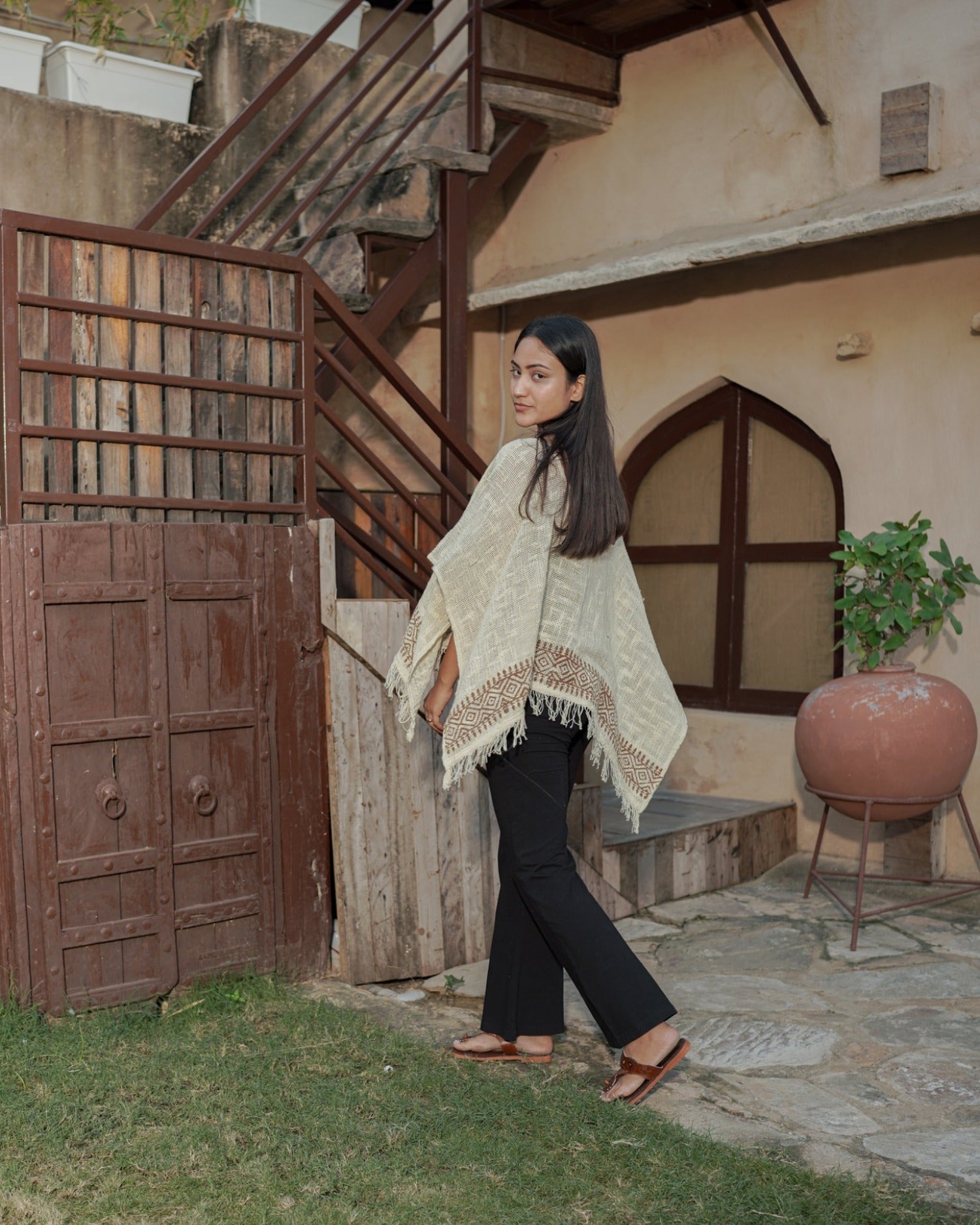 Nomad Fringe Poncho