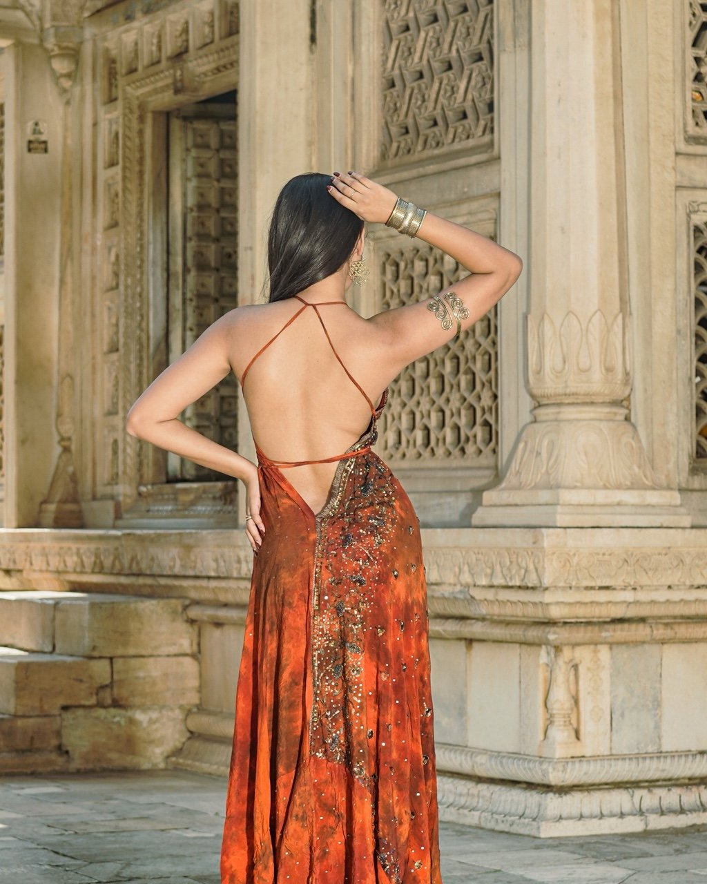 Heirloom Sari Maxi Dress